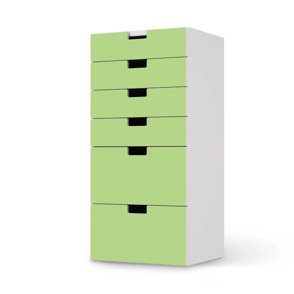 Klebefolie für Möbel IKEA Stuva   Malad Kommode - 6 Schubladen - Design: Hellgrün Light Schn?ppchen