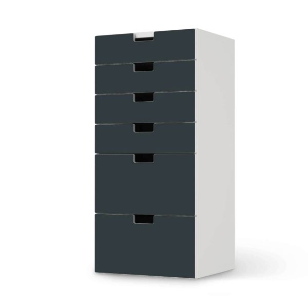 Klebefolie für Möbel IKEA Stuva   Malad Kommode - 6 Schubladen - Design: Blaugrau Dark Verkauf