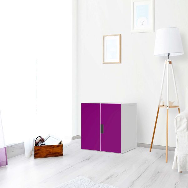 Selbstklebende Folie IKEA Stuva   Malad Schrank - 2 kleine Türen - Design: Flieder Dark Online-Schn?ppchen – Bild 2