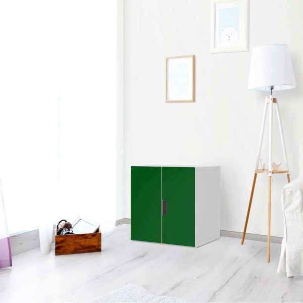 Selbstklebende Folie IKEA Stuva   Malad Schrank - 2 kleine Türen - Design: Grün Dark Im Angebot – Bild 2