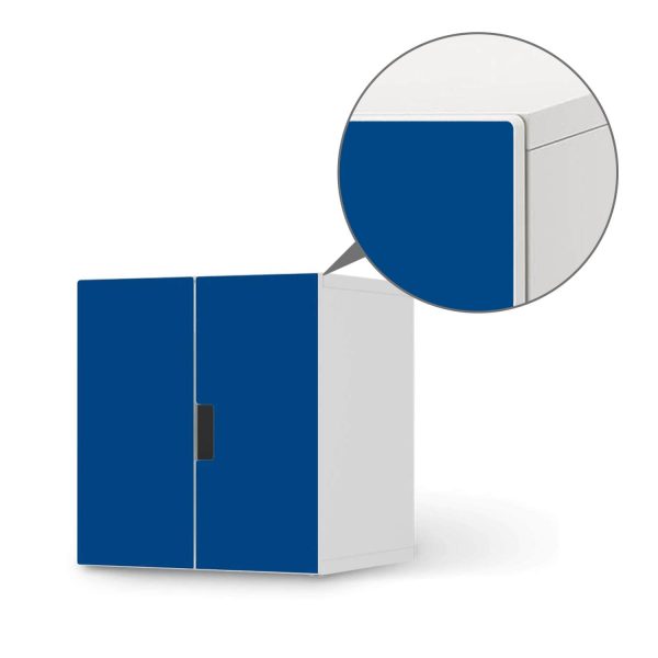 Selbstklebende Folie IKEA Stuva   Malad Schrank - 2 kleine Türen - Design: Blau Dark Schn?ppchen – Bild 5