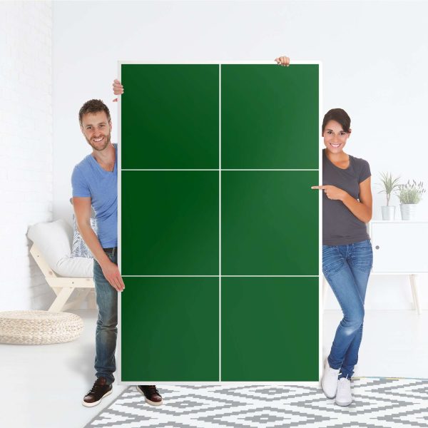 Möbel Klebefolie IKEA Besta Schrank 6 Türen (hoch) - Design: Grün Dark Im Angebot – Bild 4