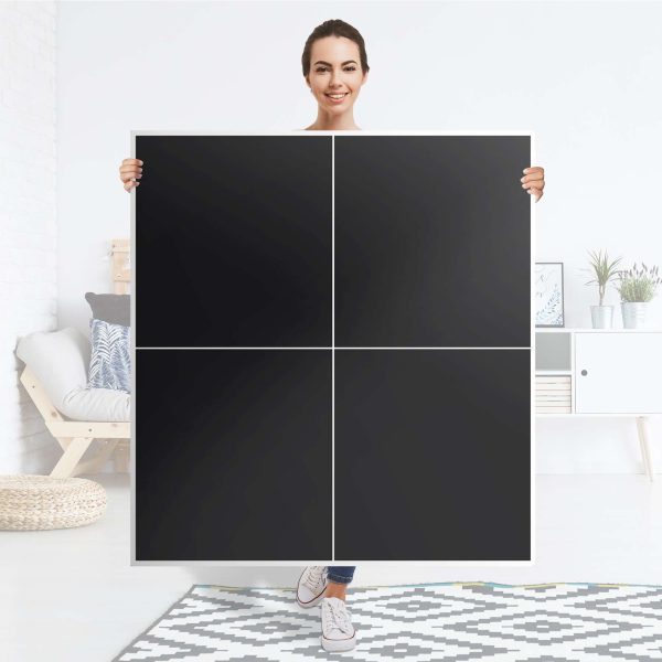 Klebefolie für Schränke IKEA Besta Schrank 4 Türen - Design: Schwarz Online-Schn?ppchen – Bild 4