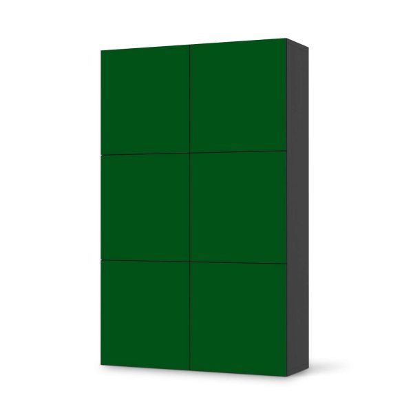 Möbel Klebefolie IKEA Besta Schrank 6 Türen (hoch) - Design: Grün Dark Im Angebot – Bild 2
