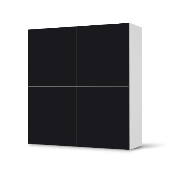 Klebefolie für Schränke IKEA Besta Schrank 4 Türen - Design: Schwarz Online-Schn?ppchen