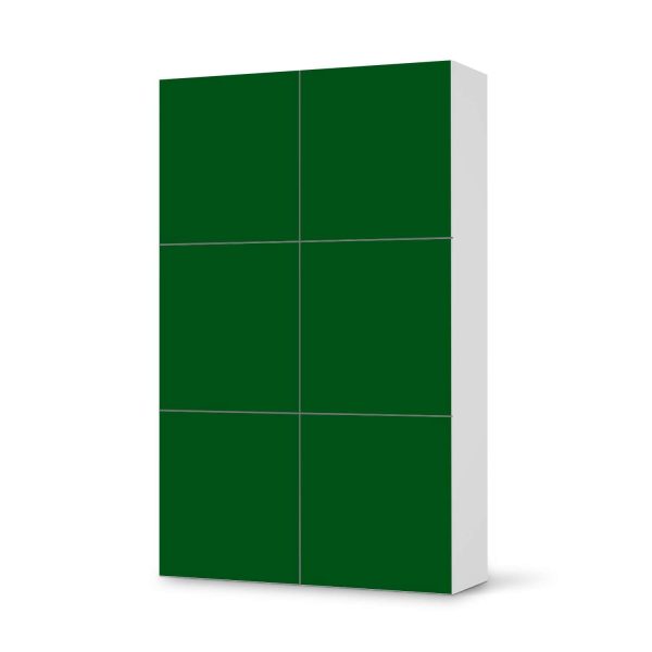 Möbel Klebefolie IKEA Besta Schrank 6 Türen (hoch) - Design: Grün Dark Im Angebot